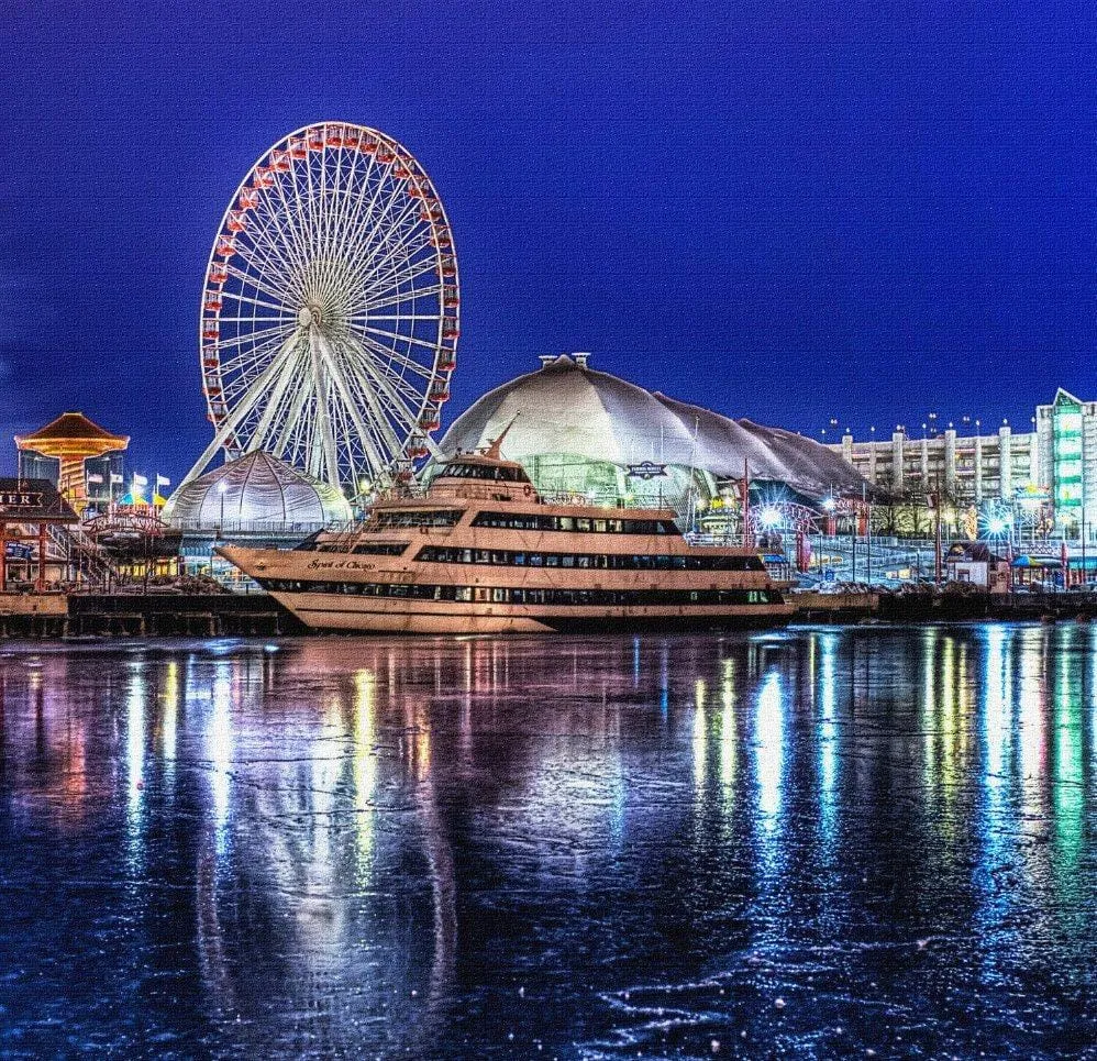 Chicago Navy Pier Canvas Wall Art