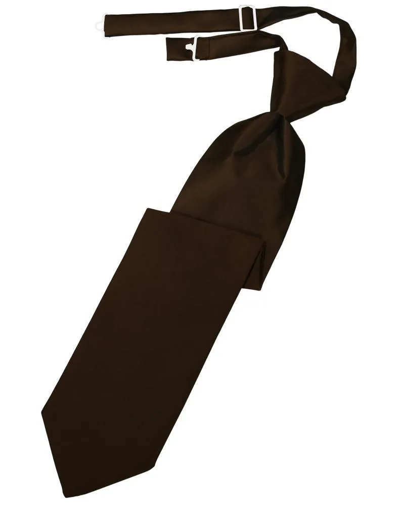 Chocolate Luxury Satin Necktie