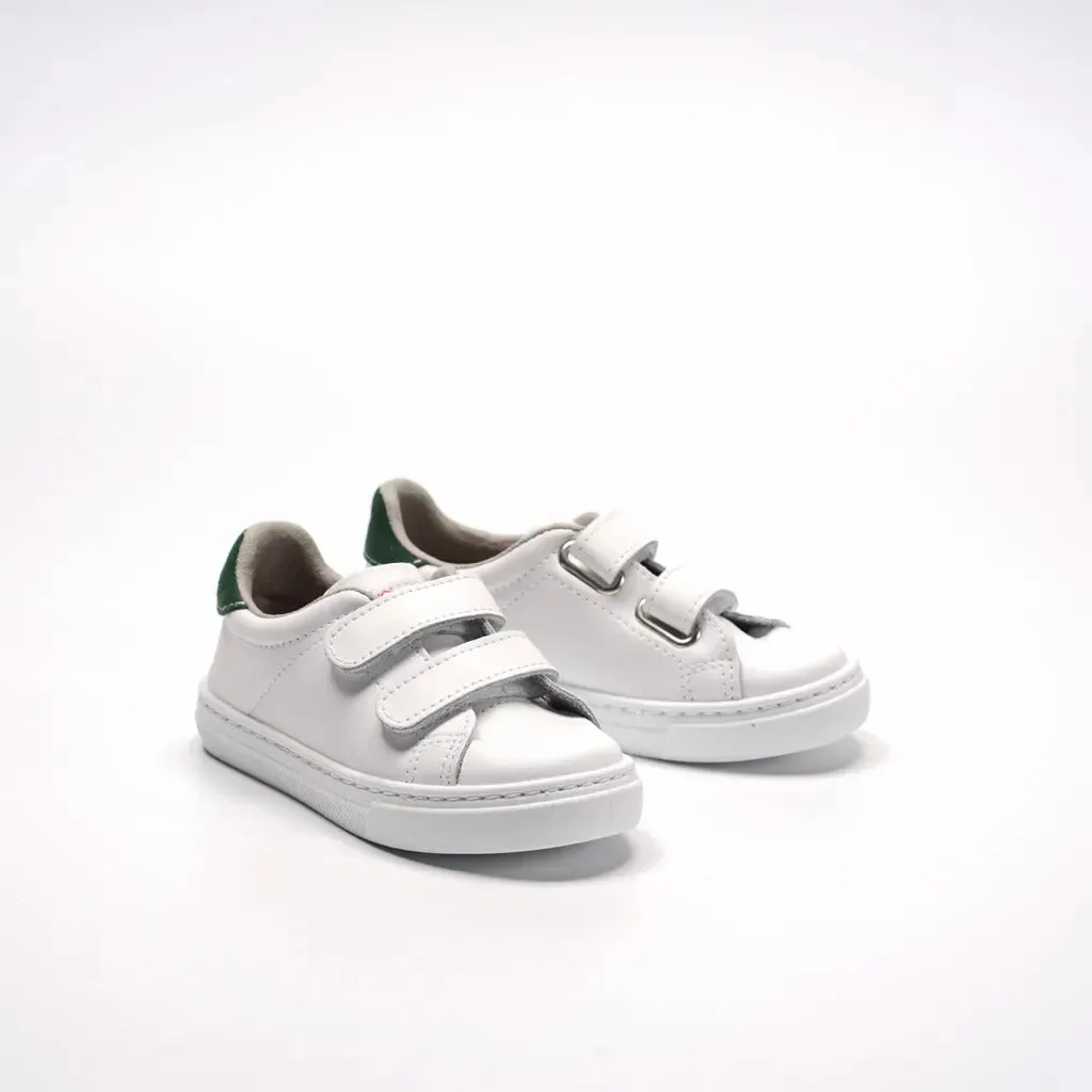 Cienta White/Green Velcro Sneakers 白色拼綠色魔術貼波鞋 (EU25-28)