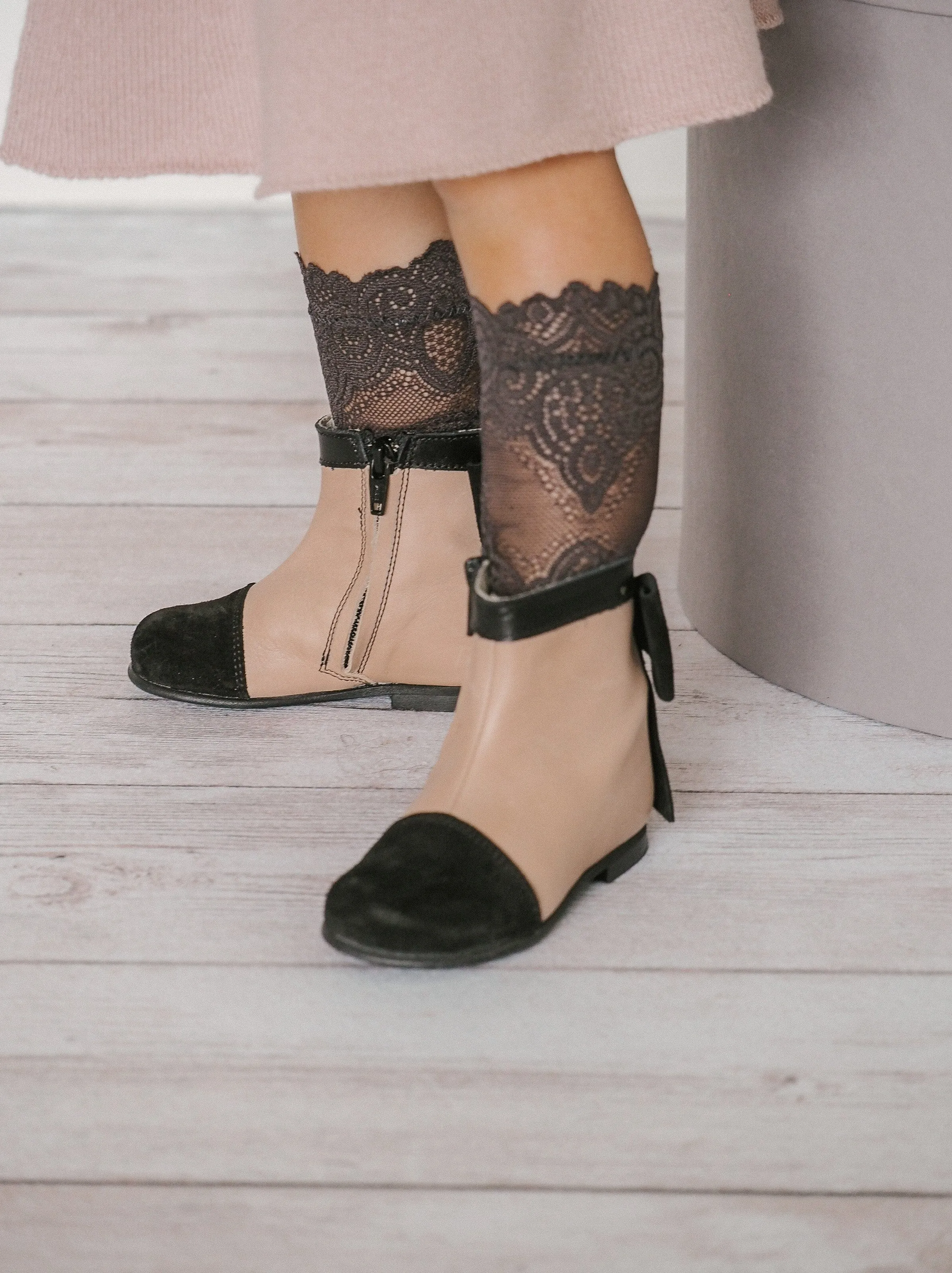 Clara Leather Booties