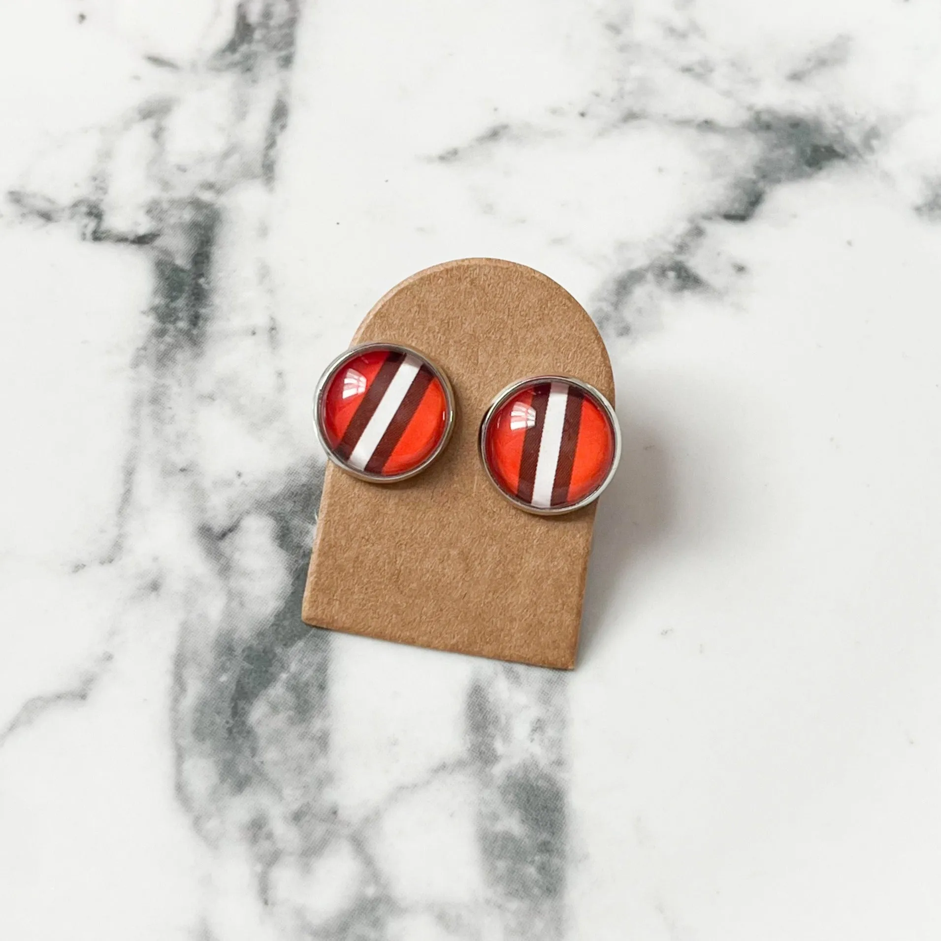 Cleveland Helmet Stud Earrings