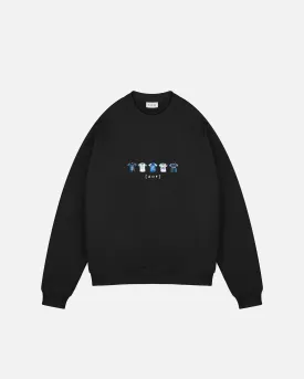 Club Brugge Embroidered Classics - Black Sweat