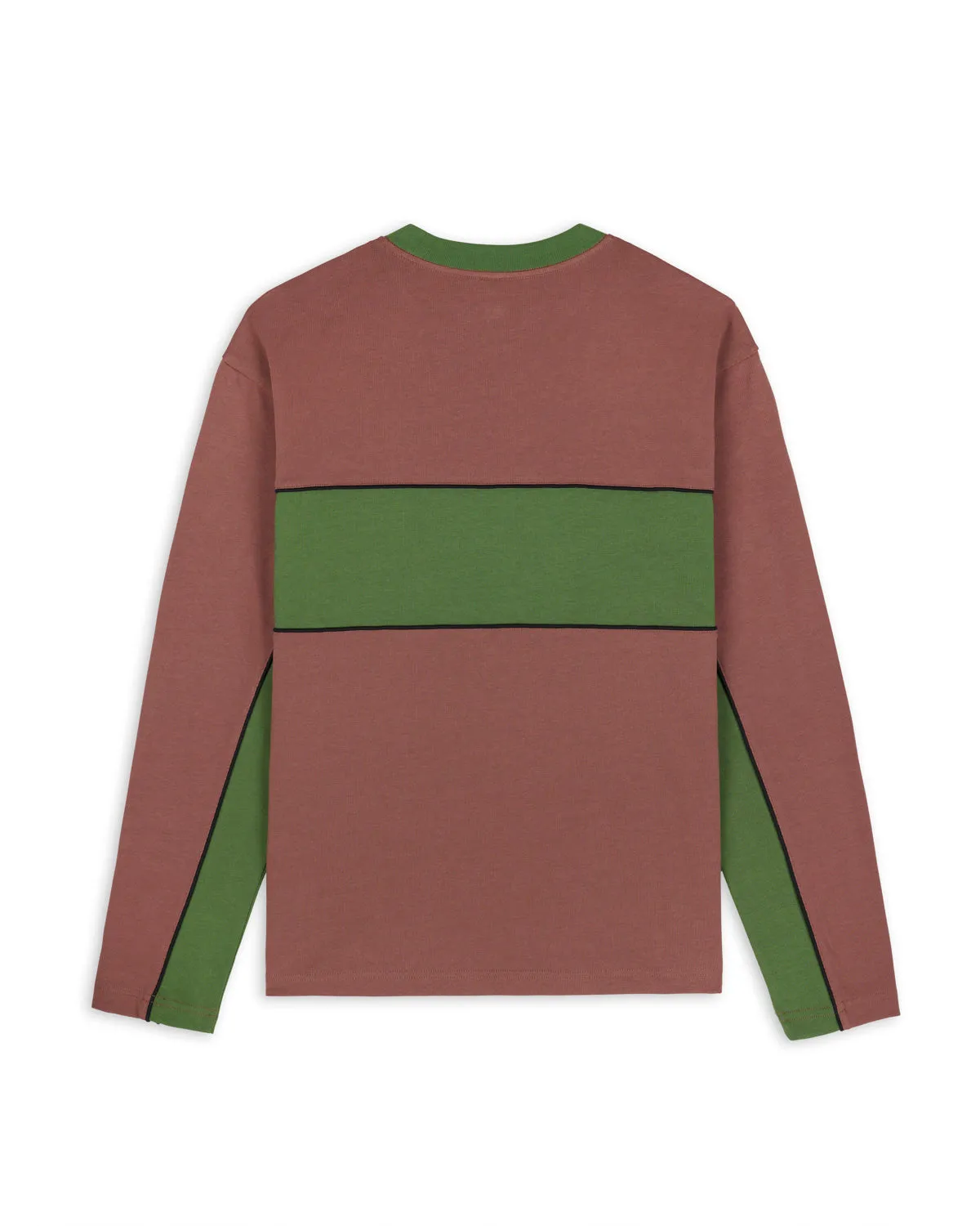 Connections Long Sleeve Football Shirt - Brown Multi