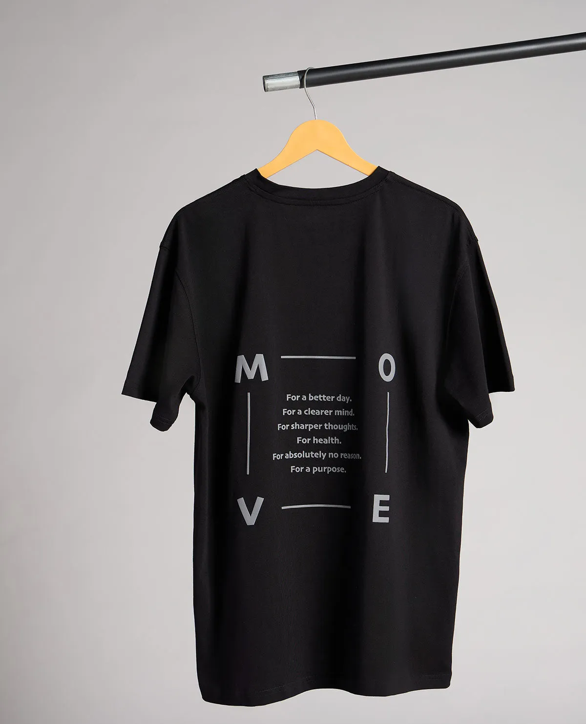 Cotton Oversized Graphic Tee Black