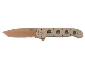 CRKT M16 - 14D Desert Big Dog Folding Knife with Desert Tanto Copper and Triple