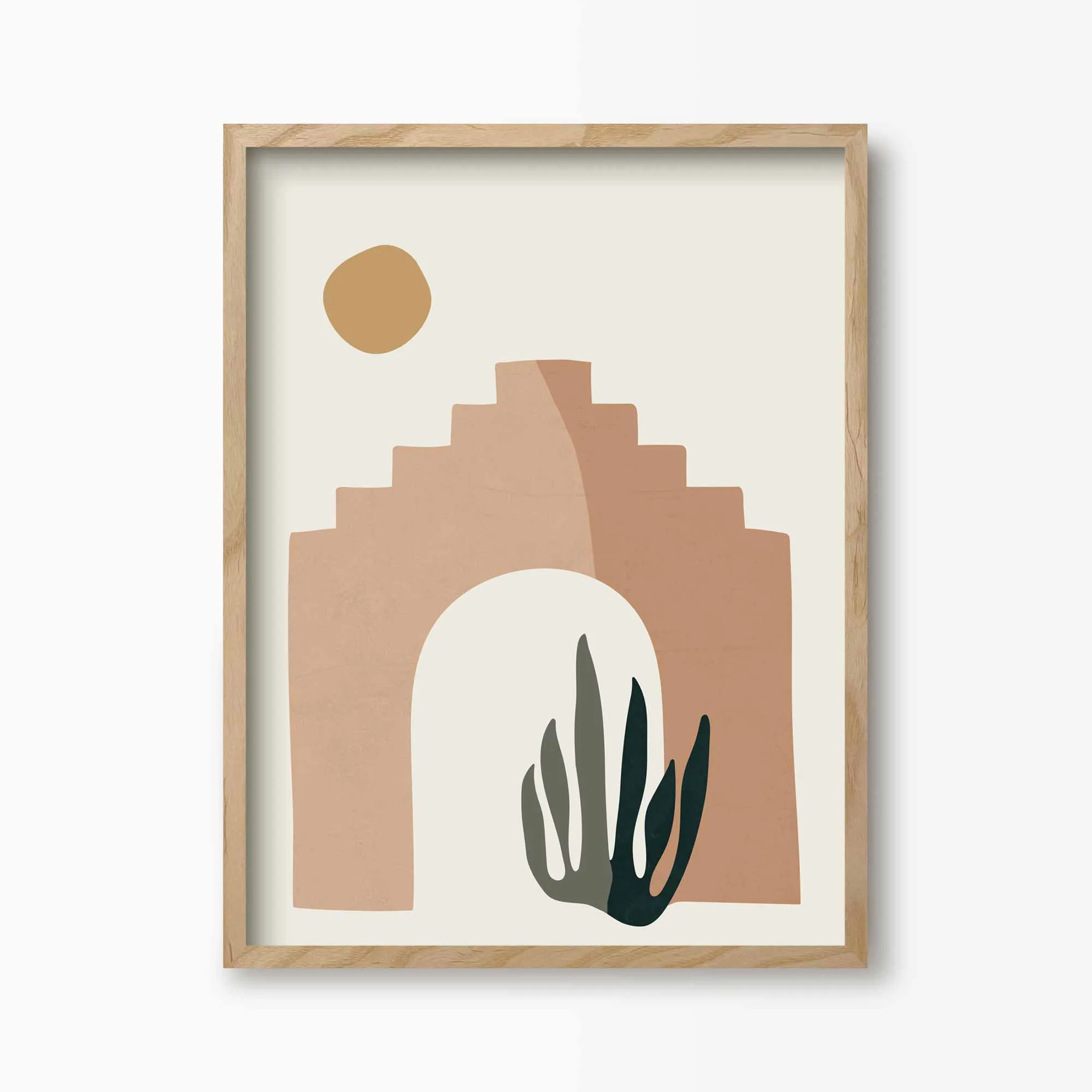 Dawn in the Desert Boho Art Print