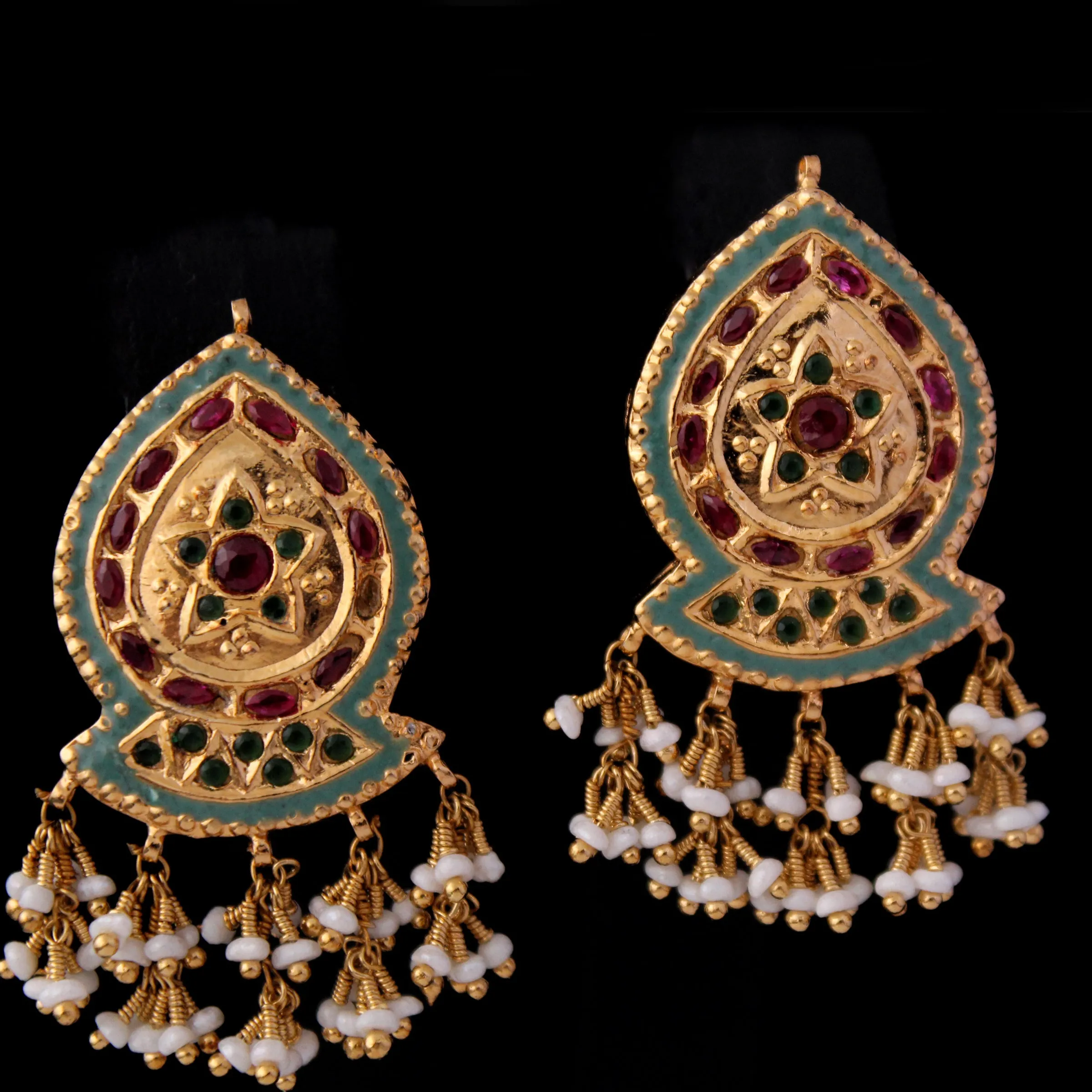 Earrings in Kundan Work