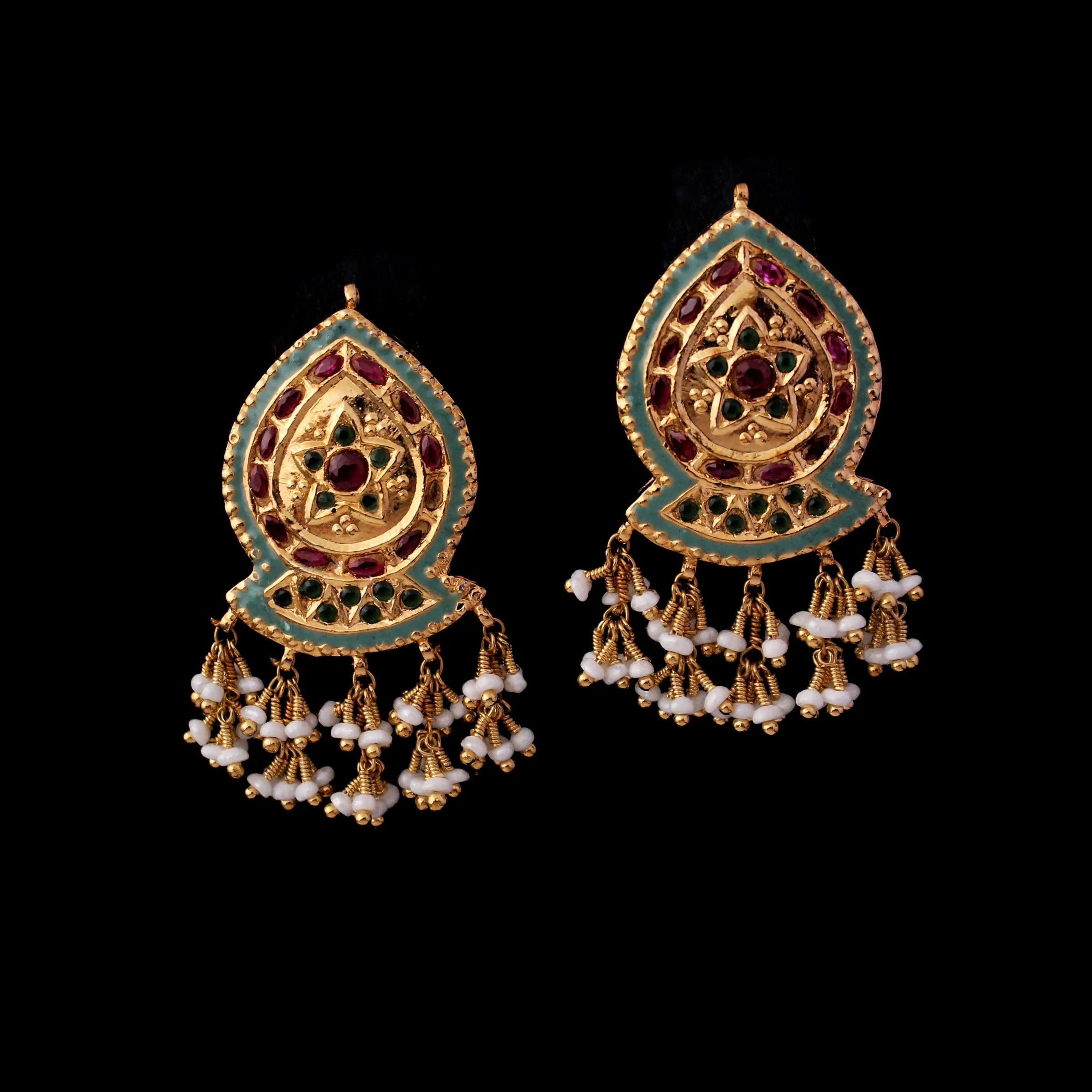 Earrings in Kundan Work