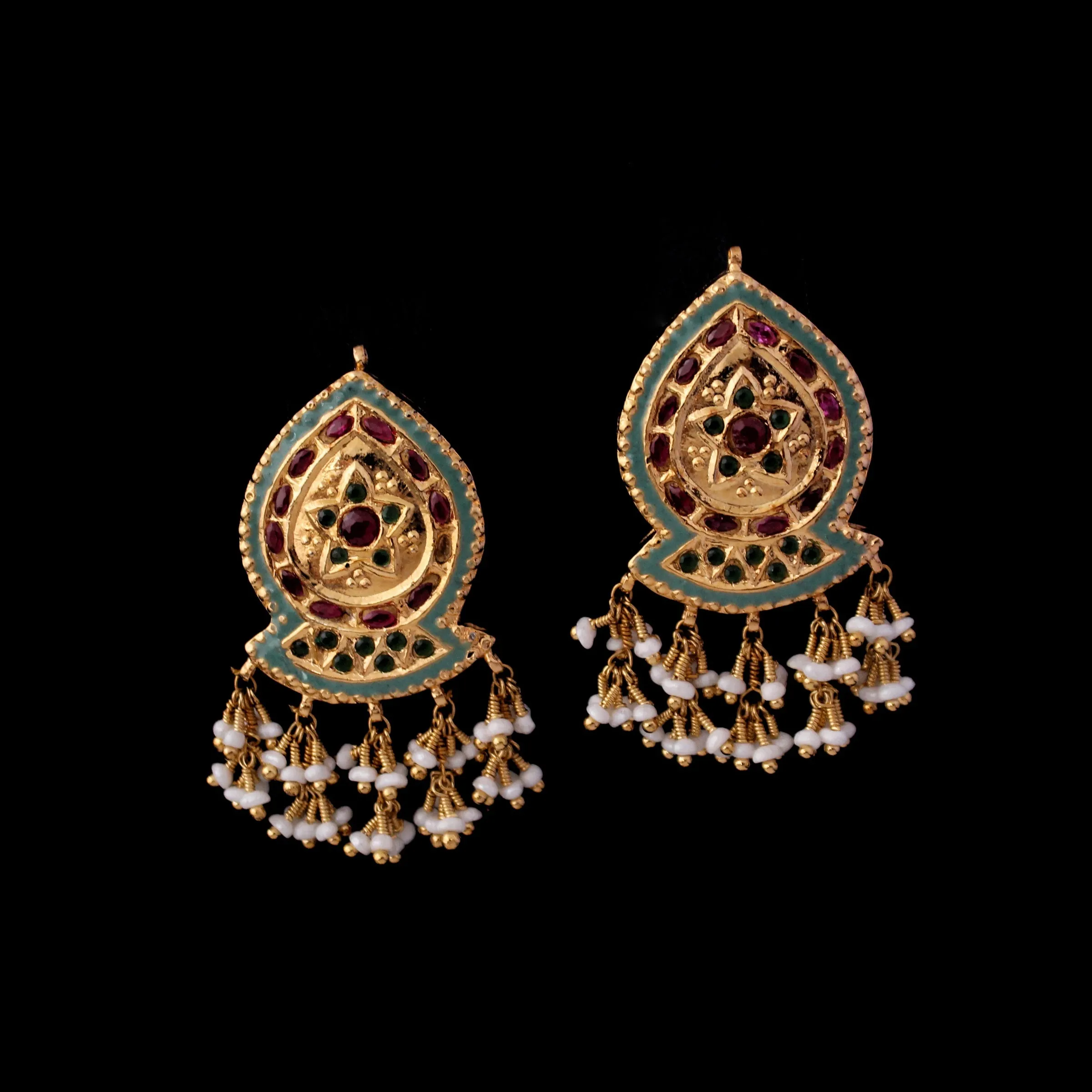 Earrings in Kundan Work