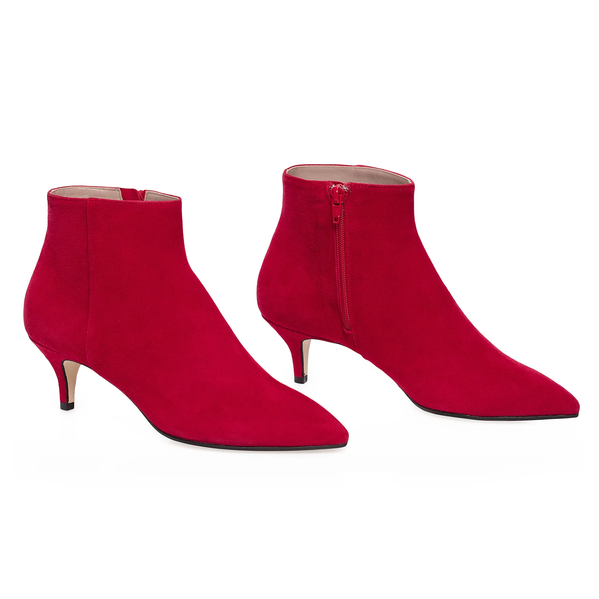 Elsa Suede Bootie - Red