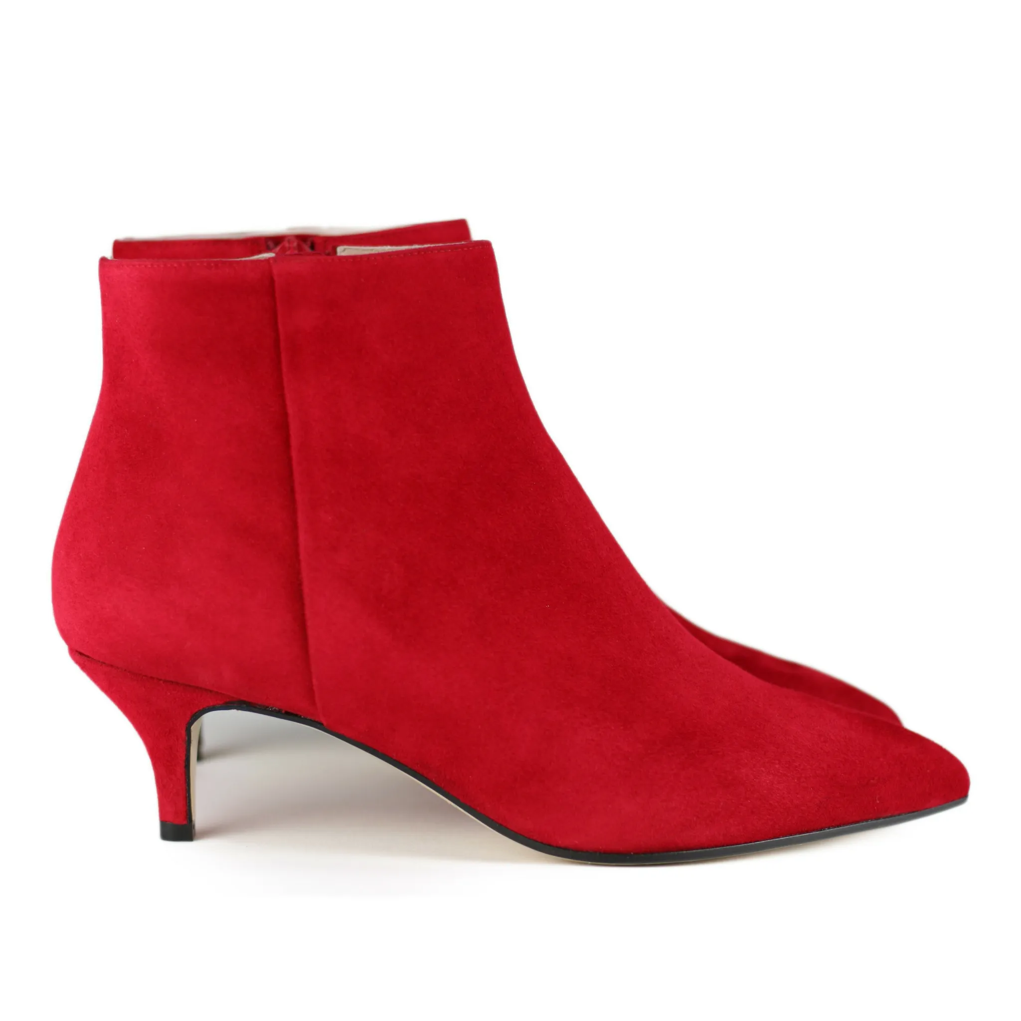 Elsa Suede Bootie - Red