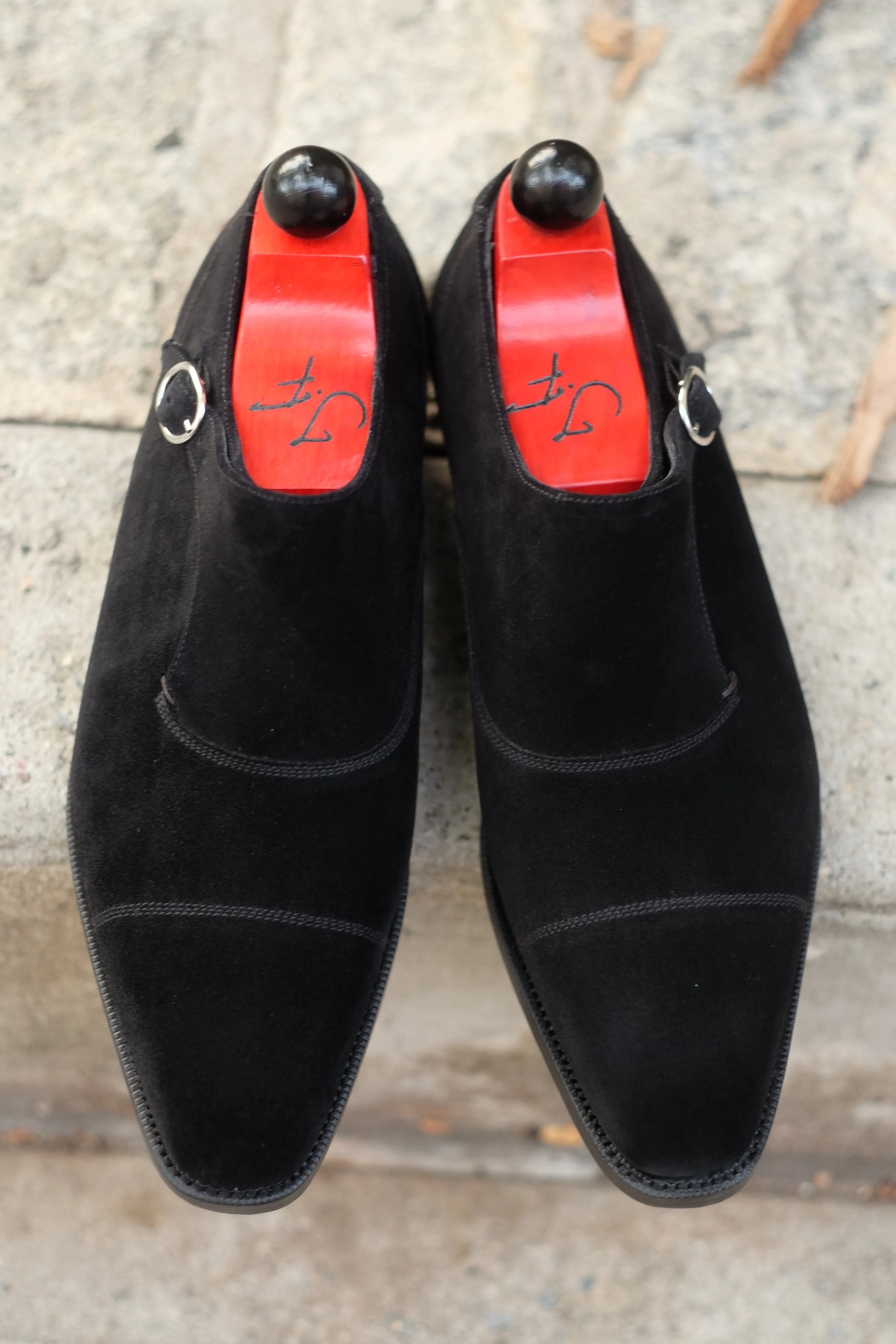 Fauntleroy - MTO - Black Suede - MGF Last - Double Leather Sole