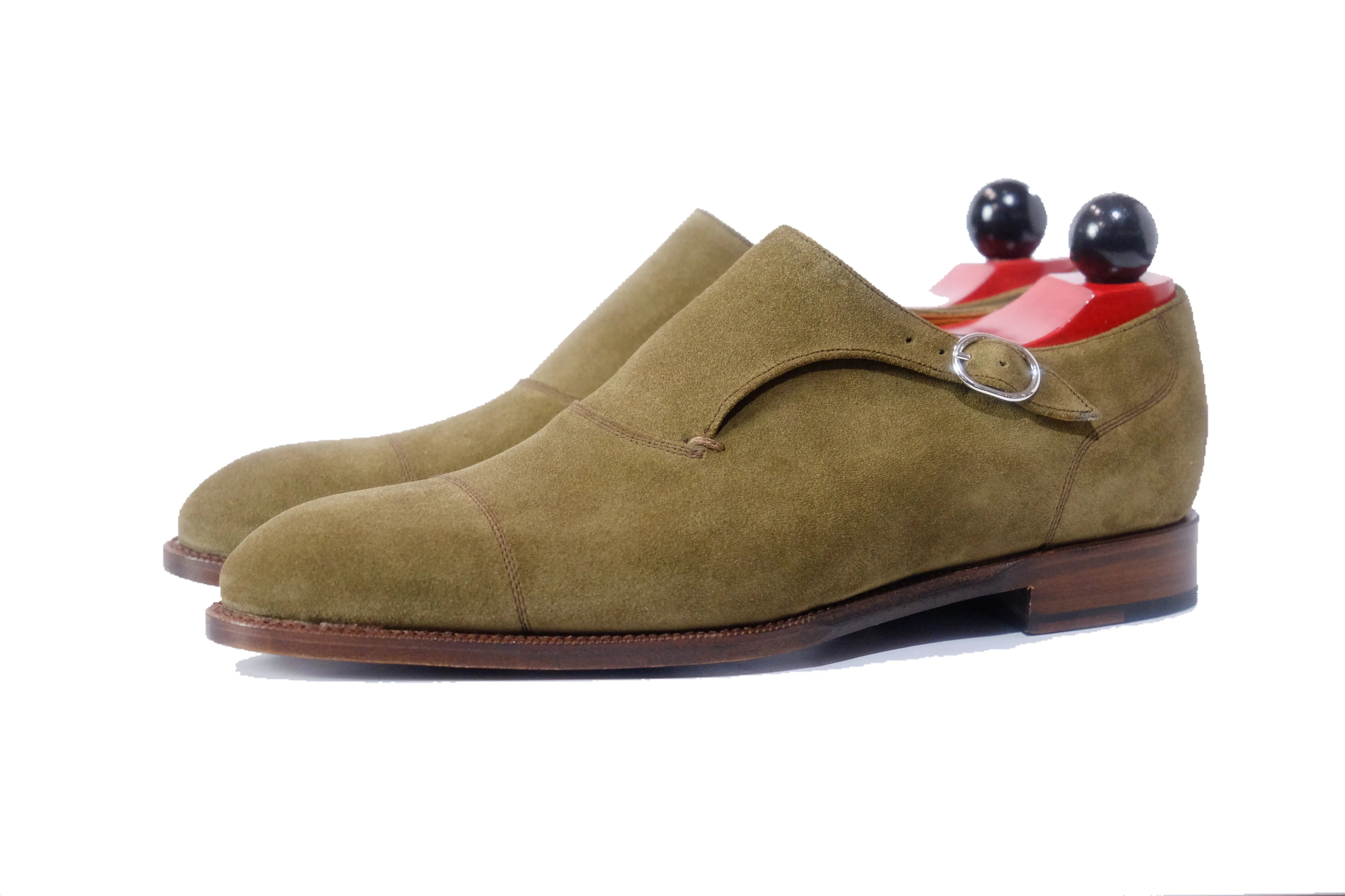 Fauntleroy - MTO - Olive Suede - NGT Last - Single Leather Sole