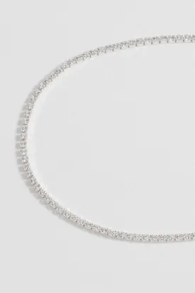 Fine Tennis Chain Necklace