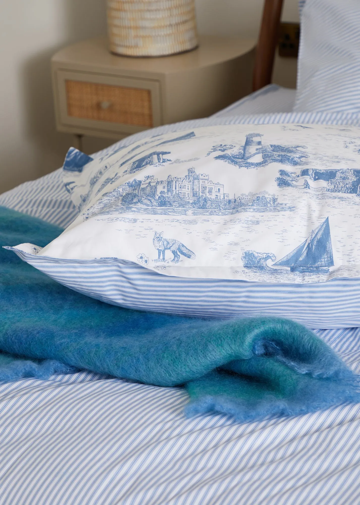 Foxford Wild Atlantic Square Oxford Pillowcase