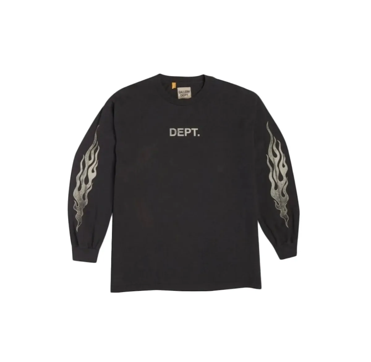 Gallery Dept. grey flames logo long sleeve tee