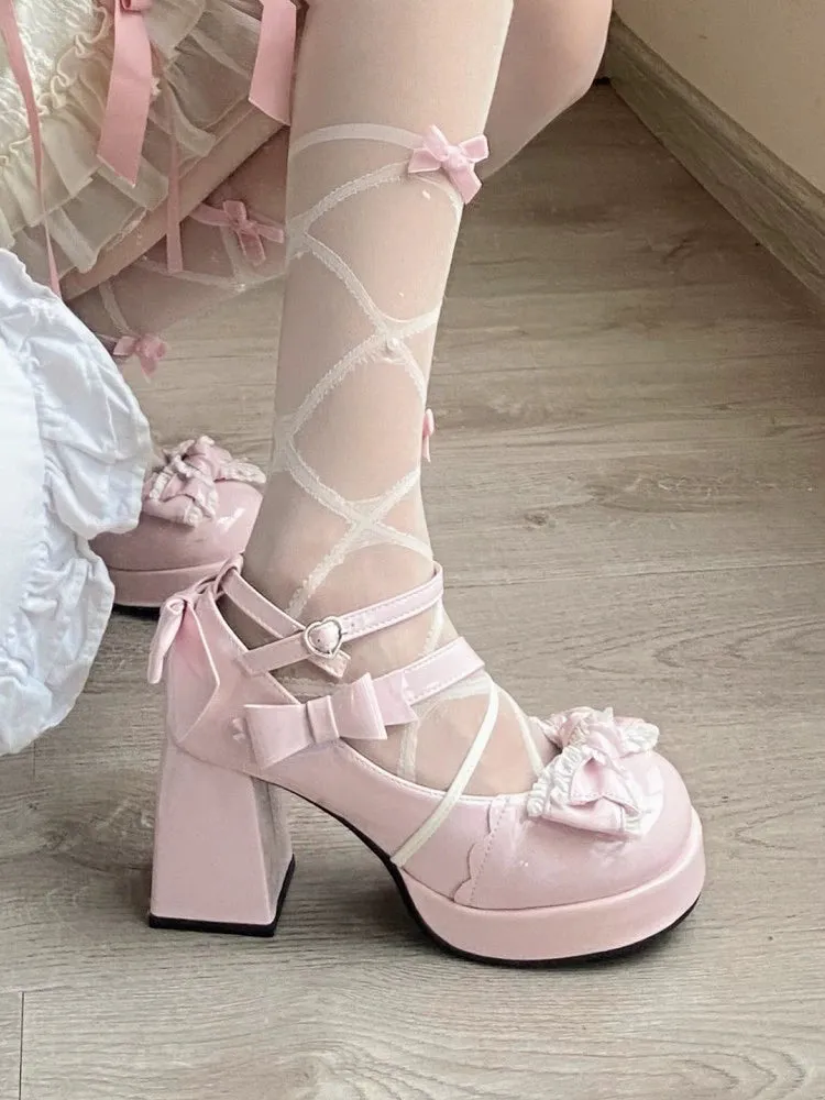 Girl's Heart Platform Heels