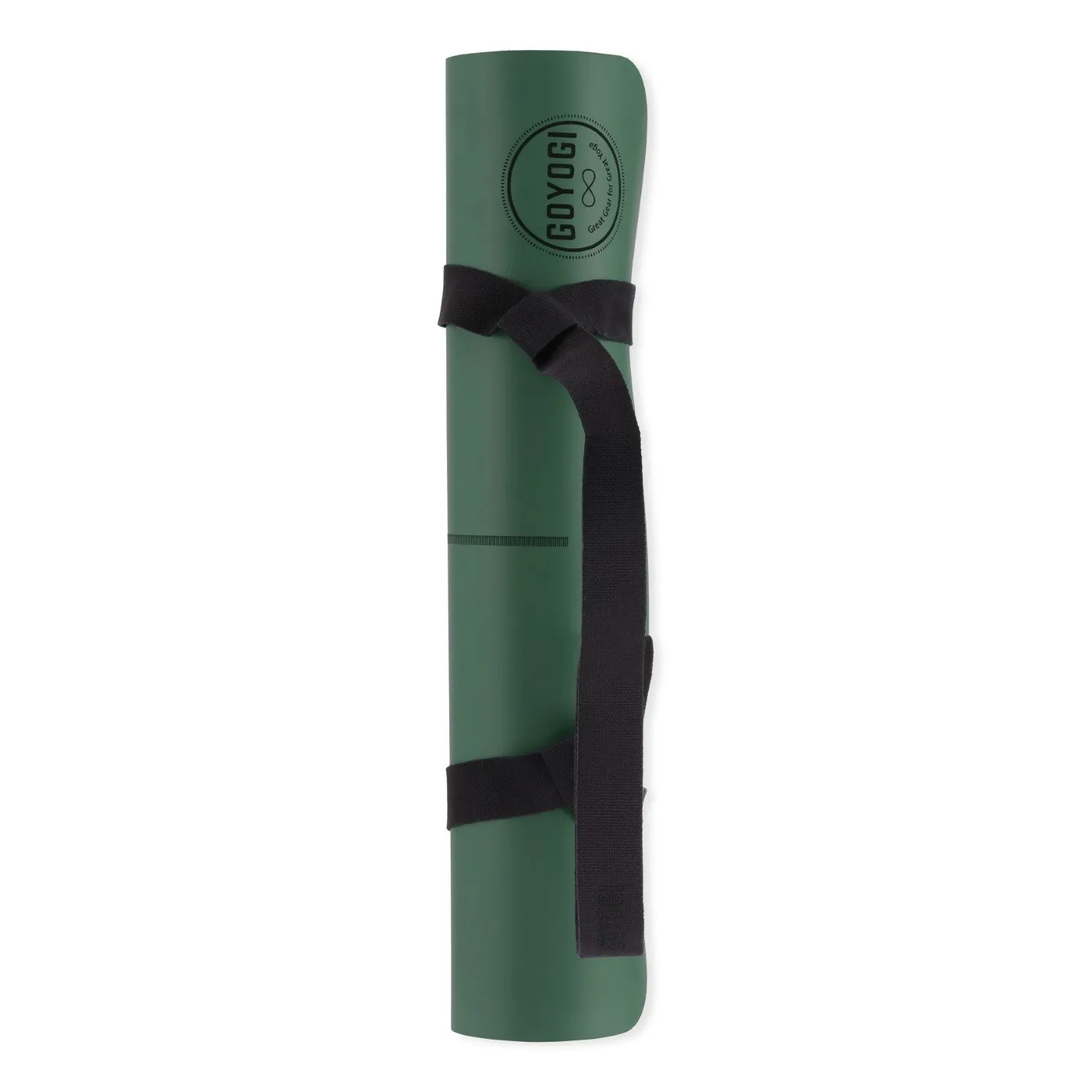 GOYOGI Signature Yoga Mat - Mørkegrøn - Allround Naturgummi yogamåtte