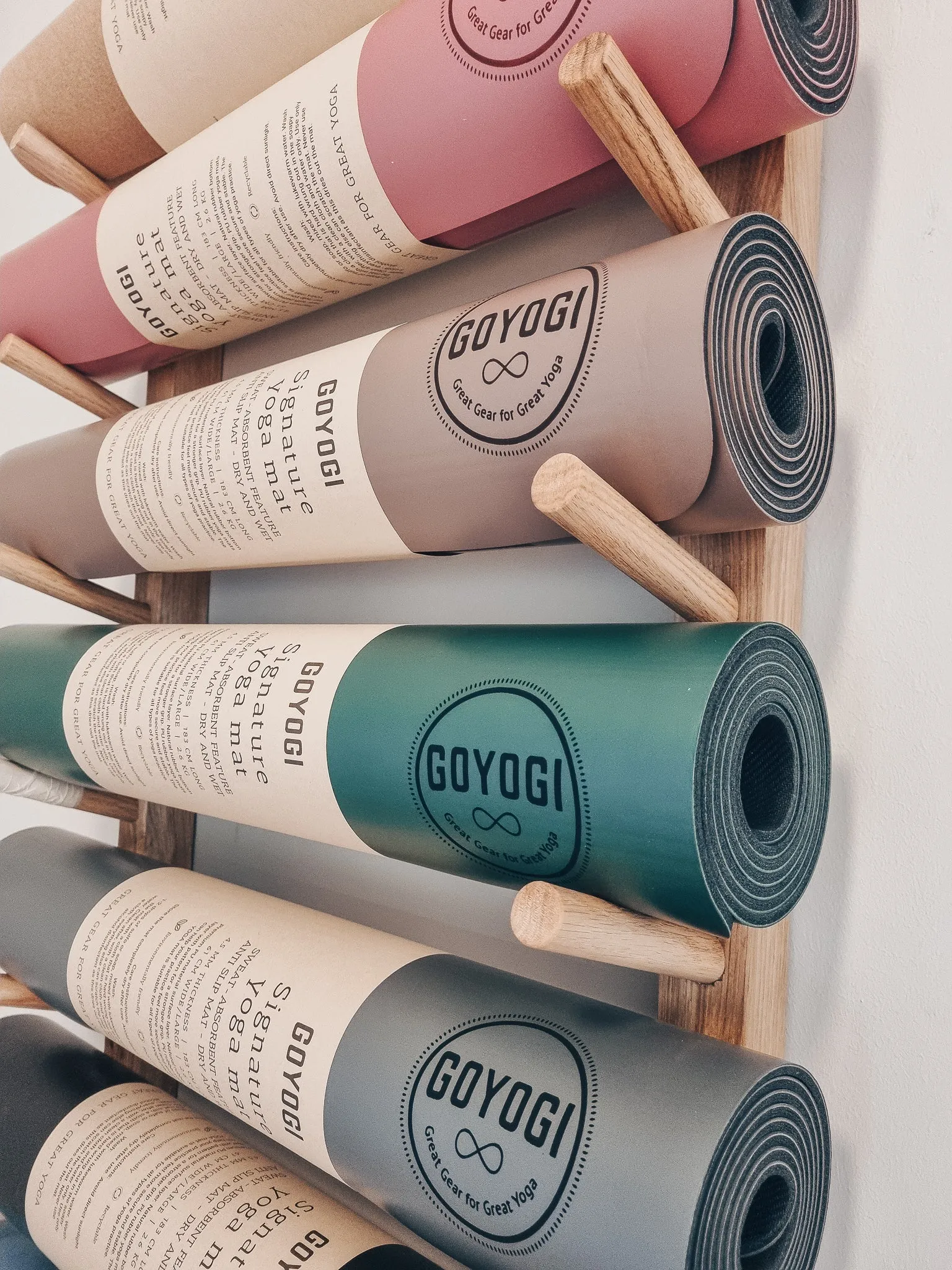 GOYOGI Signature Yoga Mat - Mørkegrøn - Allround Naturgummi yogamåtte