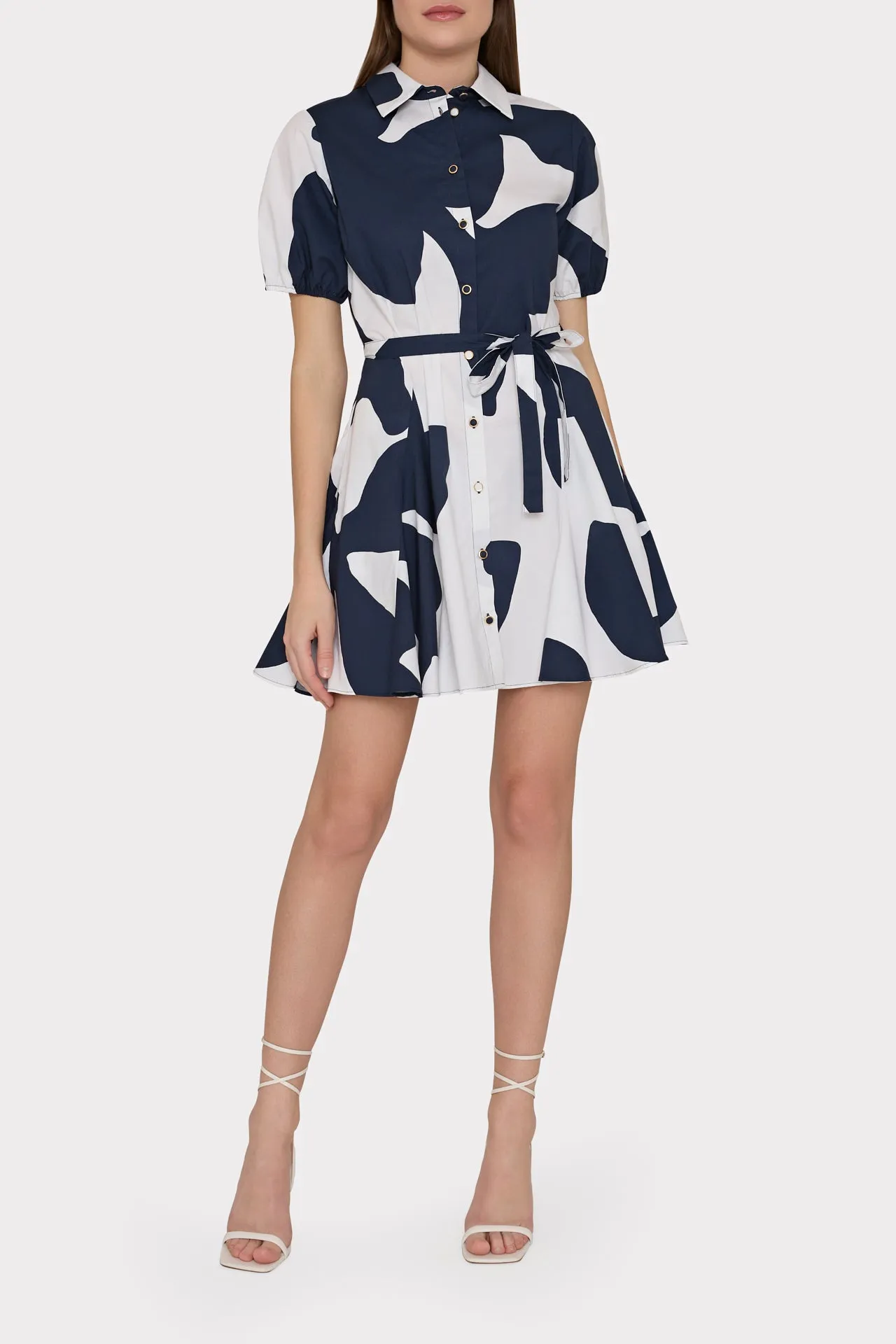 Grand Foliage Poplin Dress