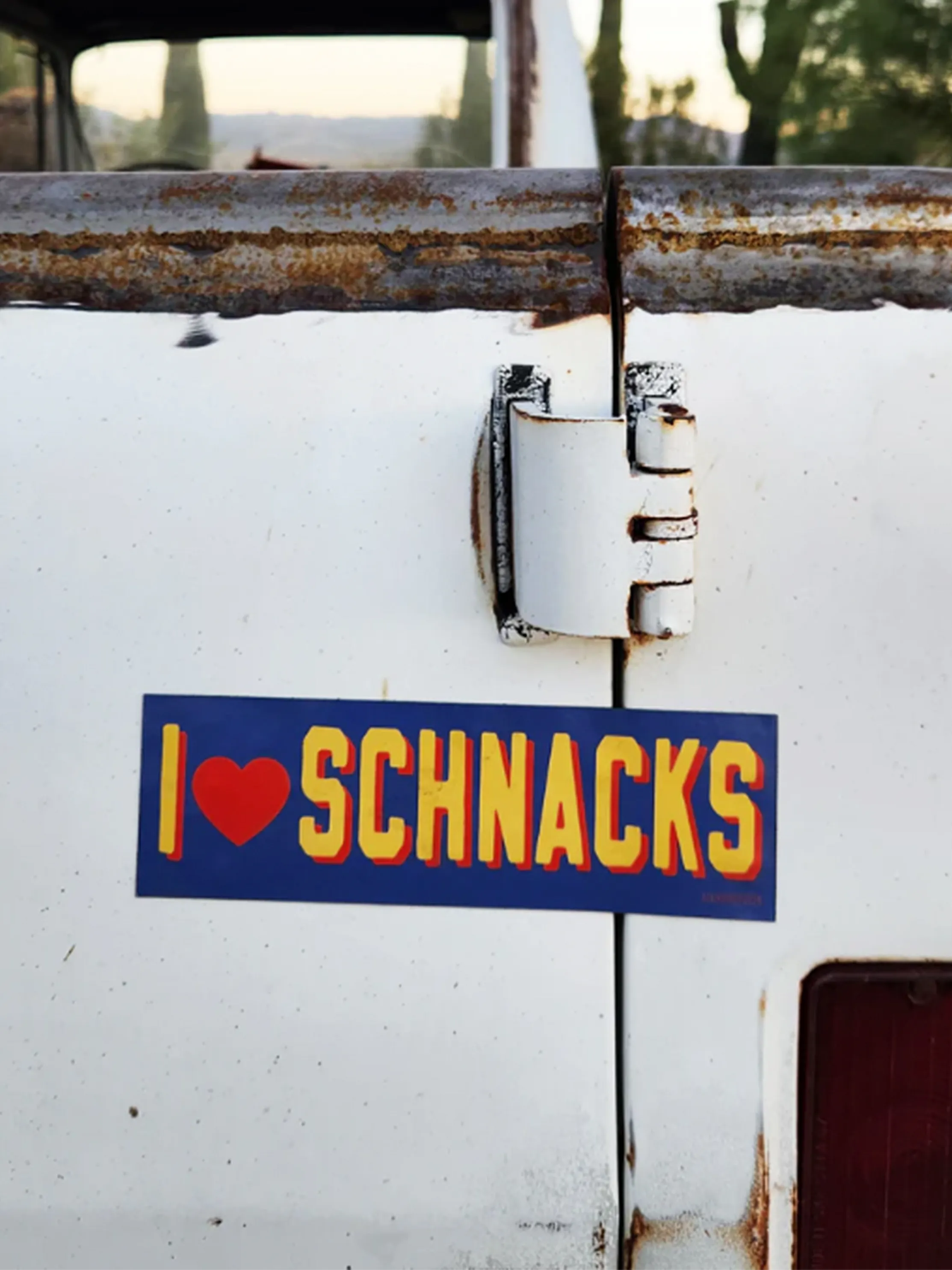 I HEART SCHNACKS Bumper Magnet