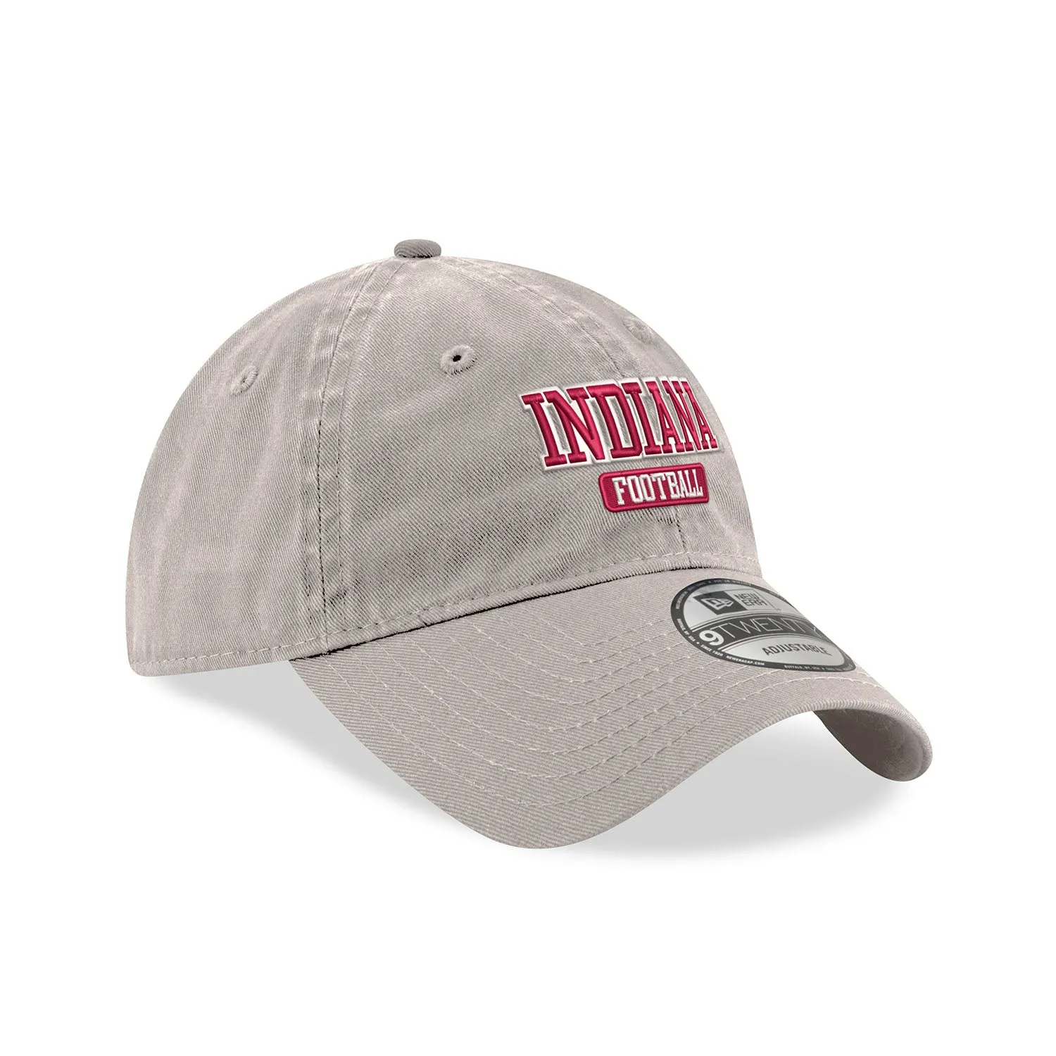 Indiana Hoosiers Football Stone Adjustable Hat