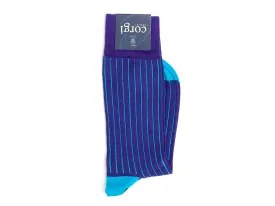 James Ribbed Socks Purple