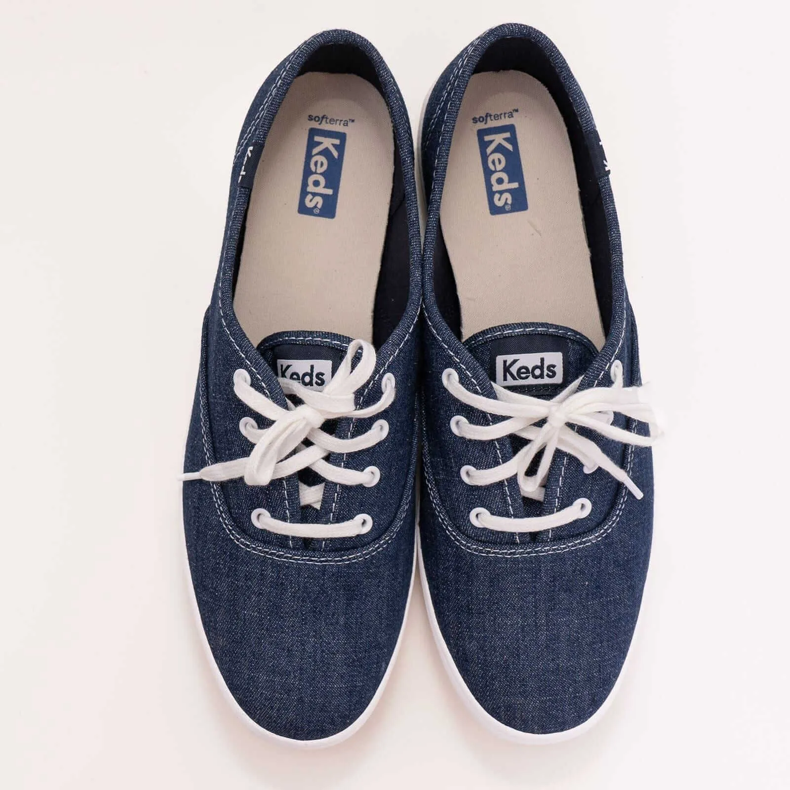 Keds Shoes Eco Denim Canvas Lightweight Trainers