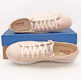 Keds Shoes Triple Kick Rose Gold Metallic Canvas Trainers