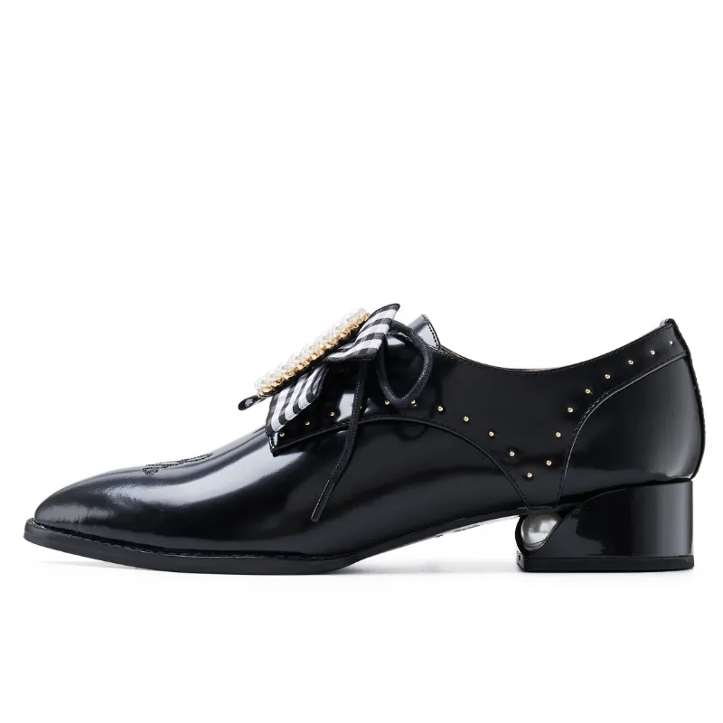 Ladies Retro Oxford 5555 Black