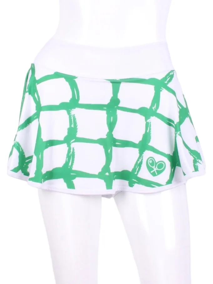 Limited Green Tennis Net LOVE "O" Skirt