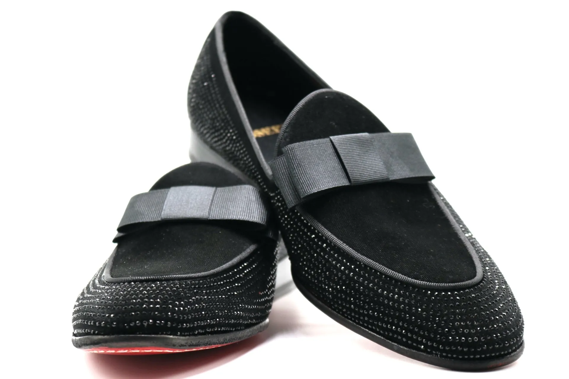 LUXURY TUXEDO MAYFAIR LOAFERS SATIN BOW