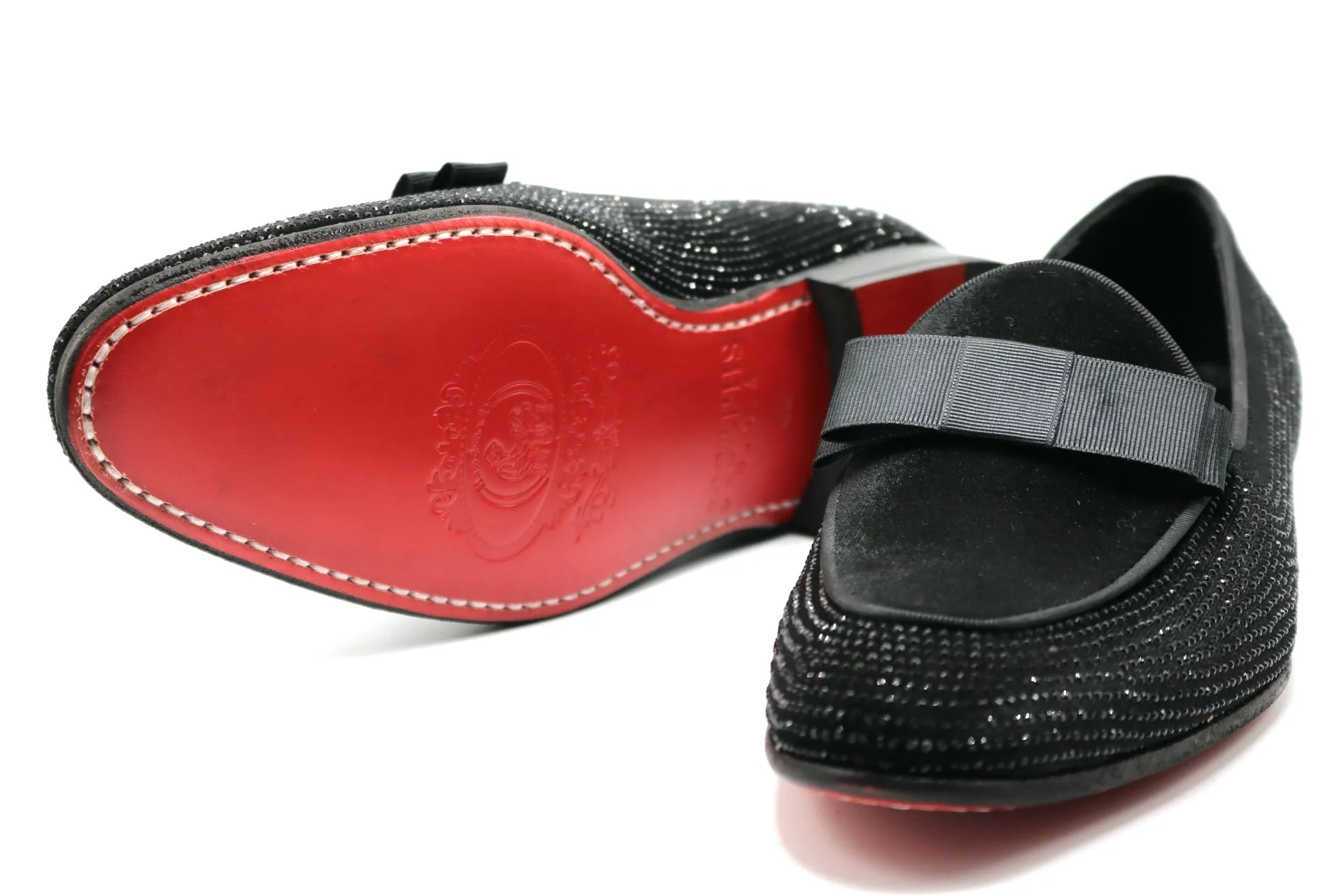 LUXURY TUXEDO MAYFAIR LOAFERS SATIN BOW