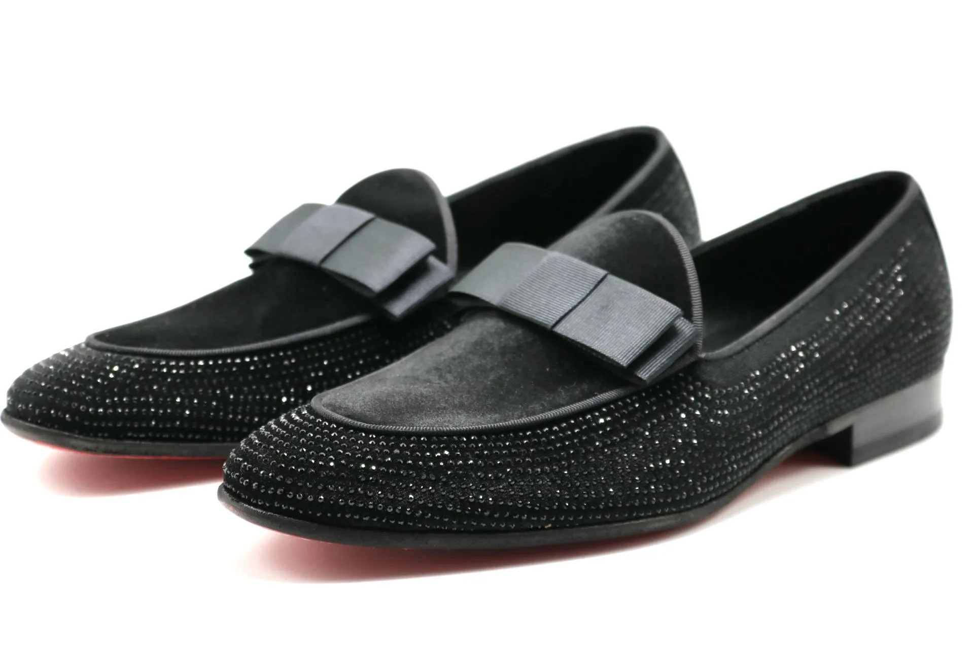 LUXURY TUXEDO MAYFAIR LOAFERS SATIN BOW