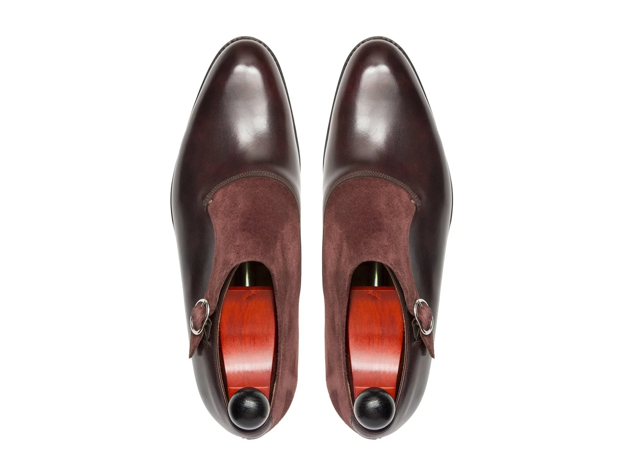 Madrona - MTO - Plum Museum Calf / Burgundy Suede - NGT Last - Single Leather Sole