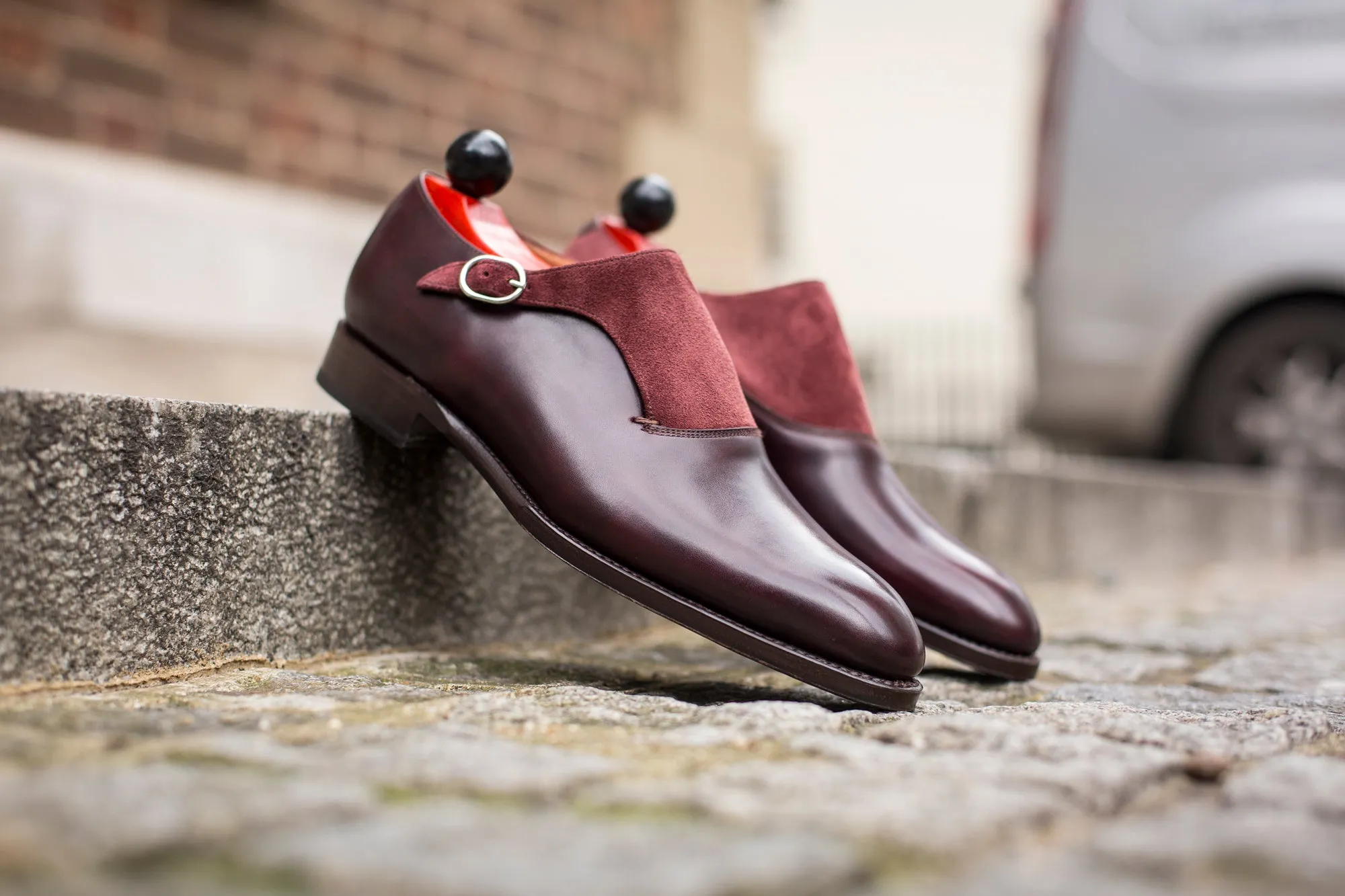 Madrona - MTO - Plum Museum Calf / Burgundy Suede - NGT Last - Single Leather Sole