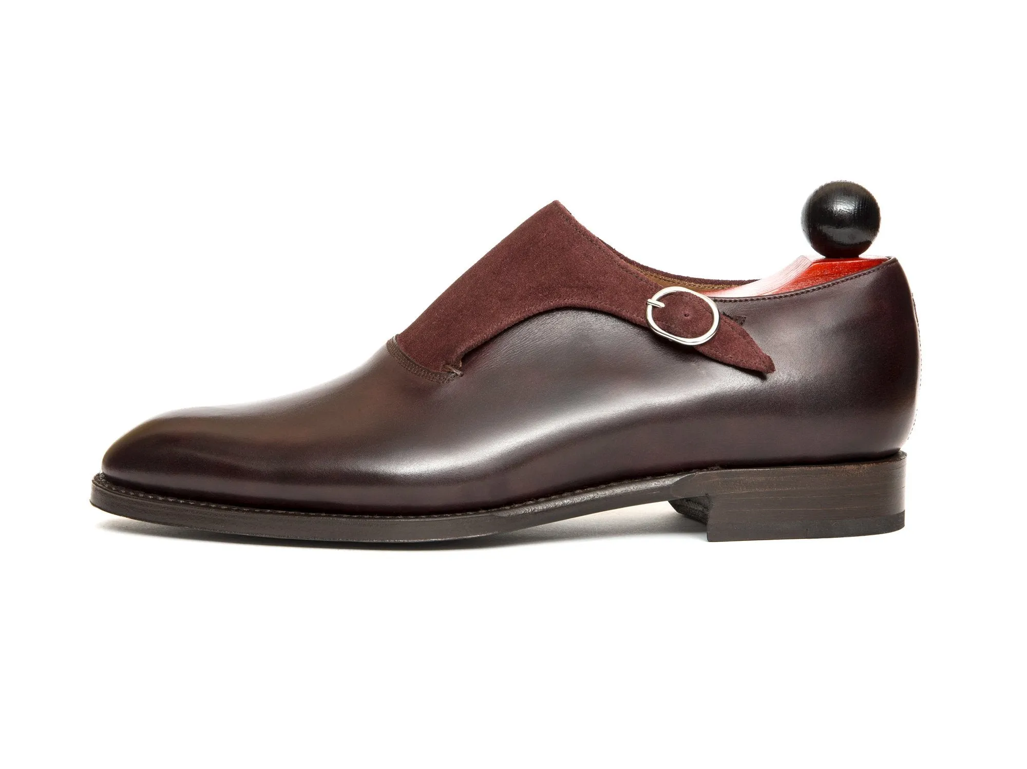 Madrona - MTO - Plum Museum Calf / Burgundy Suede - NGT Last - Single Leather Sole