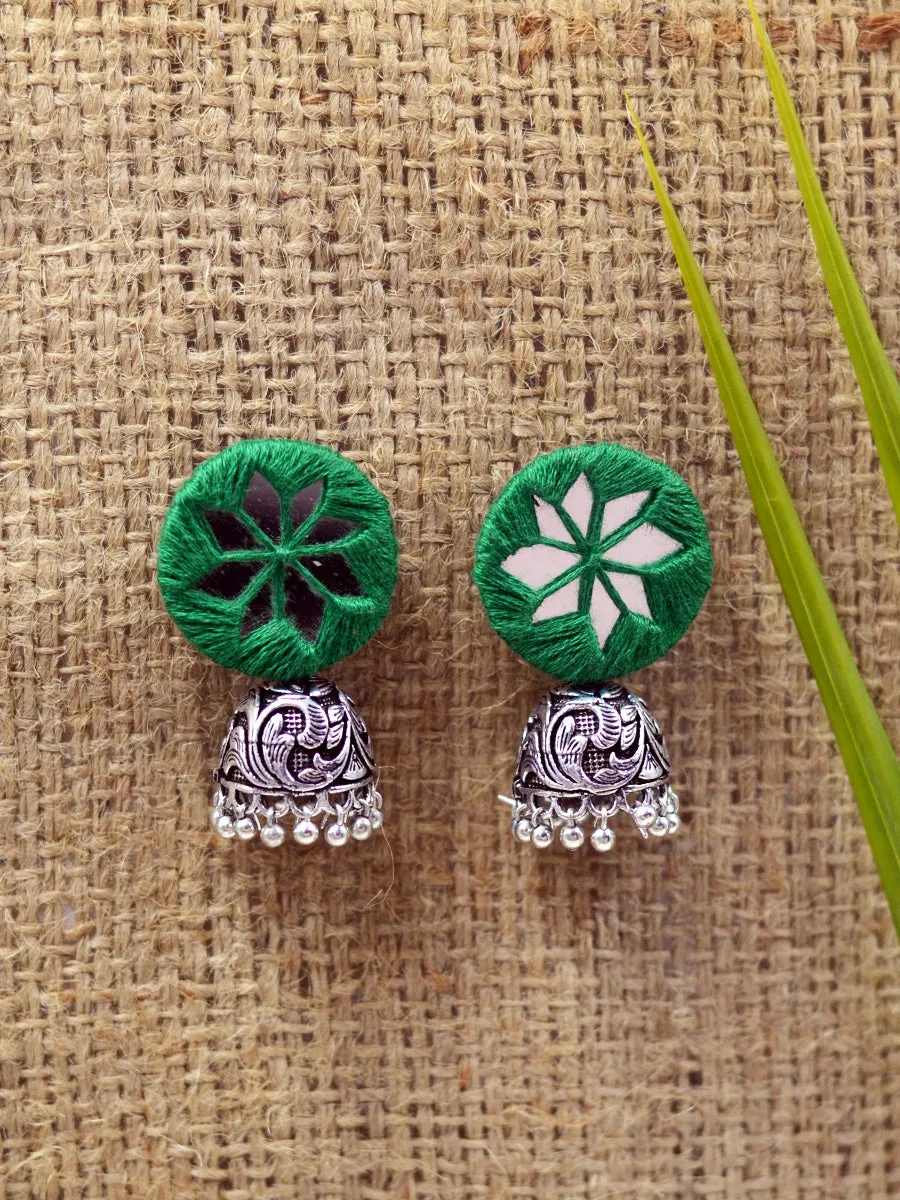 Mahira hand embroidered Jhumka