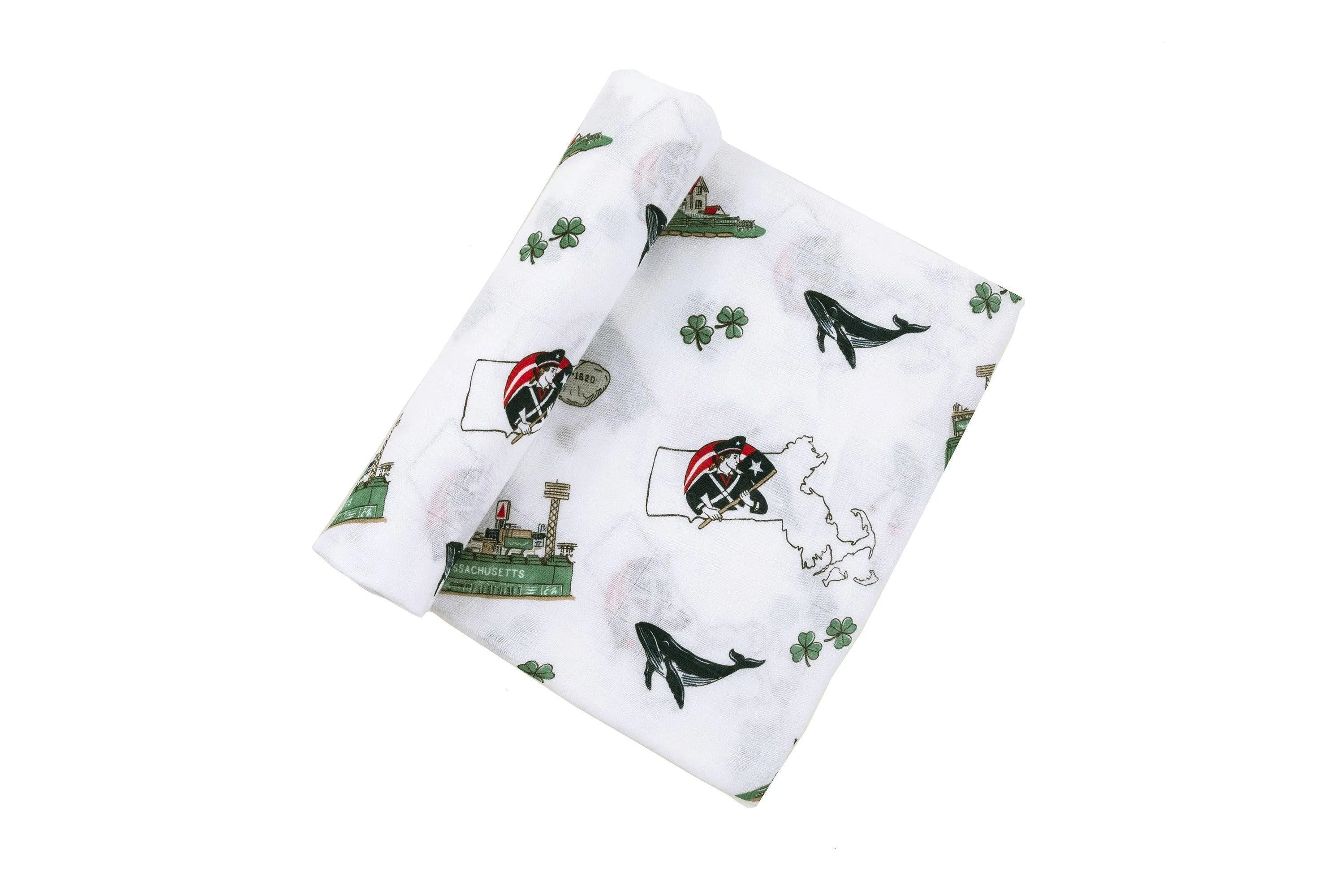 Massachusetts Baby Muslin Swaddle Receiving Blanket