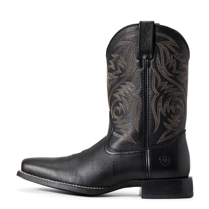 Men's Ariat Sport Herdsman Western Black Boot