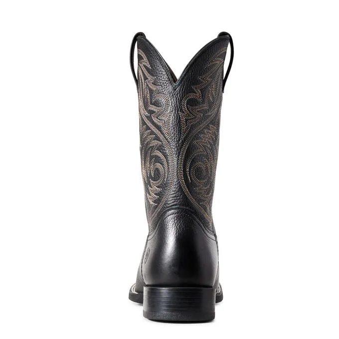 Men's Ariat Sport Herdsman Western Black Boot