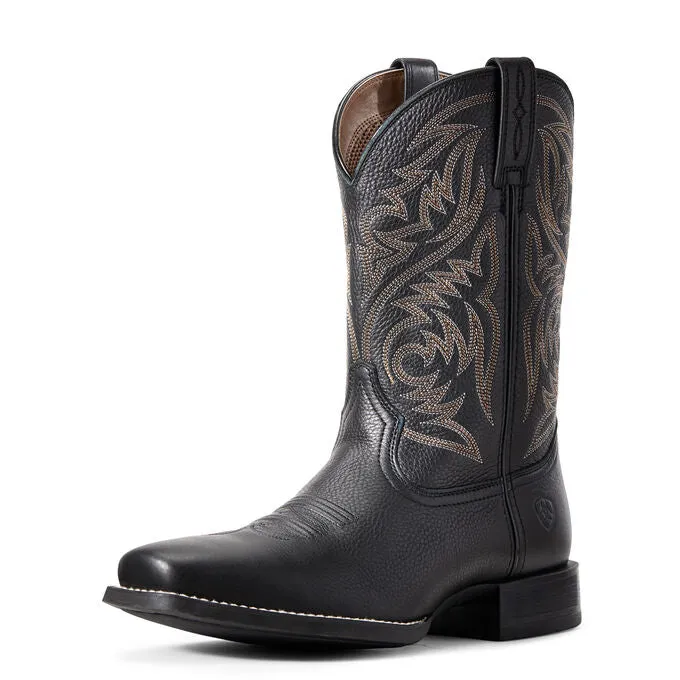 Men's Ariat Sport Herdsman Western Black Boot