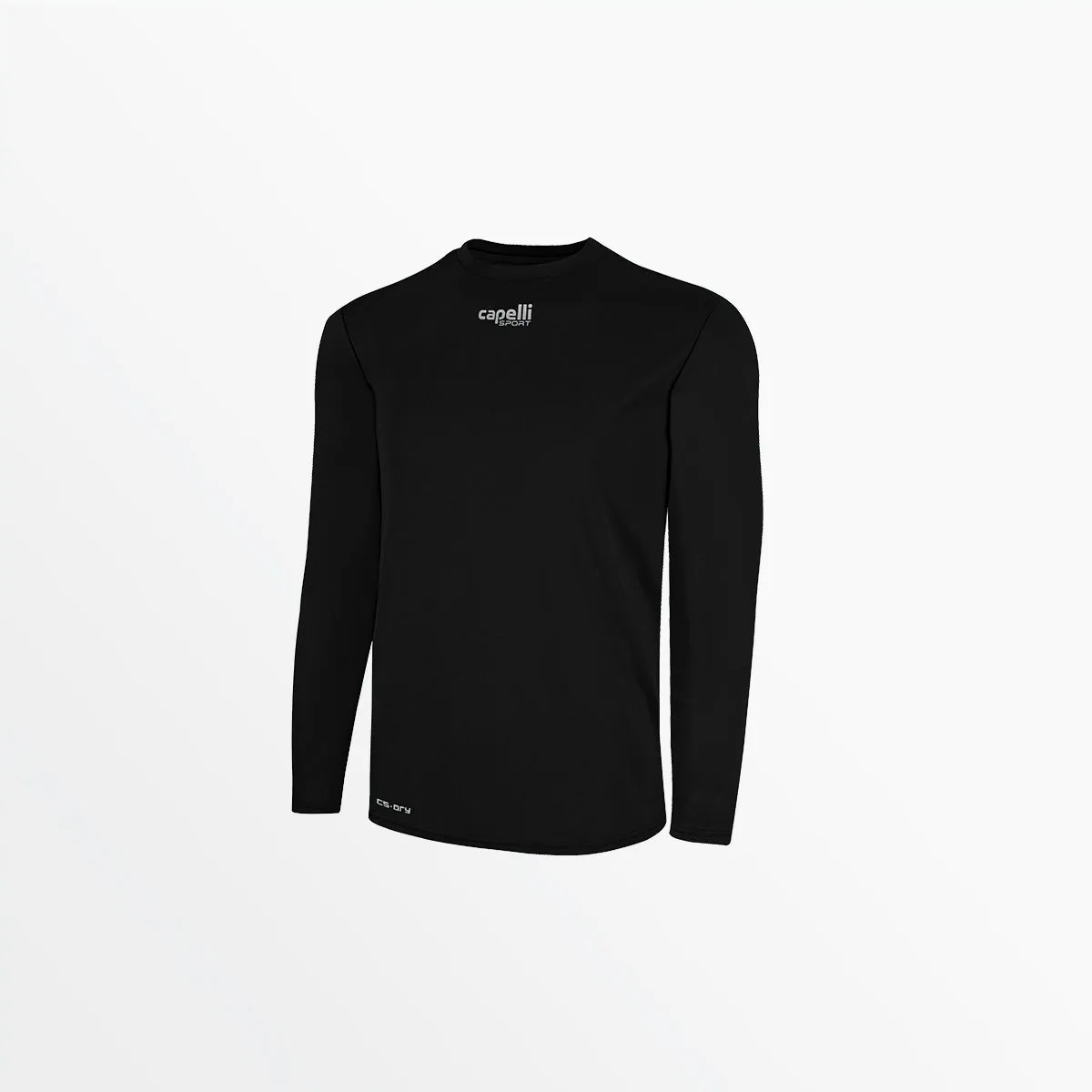 MEN'S BASICS CREW NECK LONG SLEEVE POLY TEE