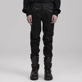 Men's Gothic Front Zip Suit Pants