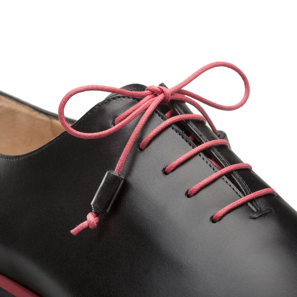 Mezlan Asymmetrical Lace-Up Oxford Black