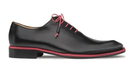 Mezlan Asymmetrical Lace-Up Oxford Black