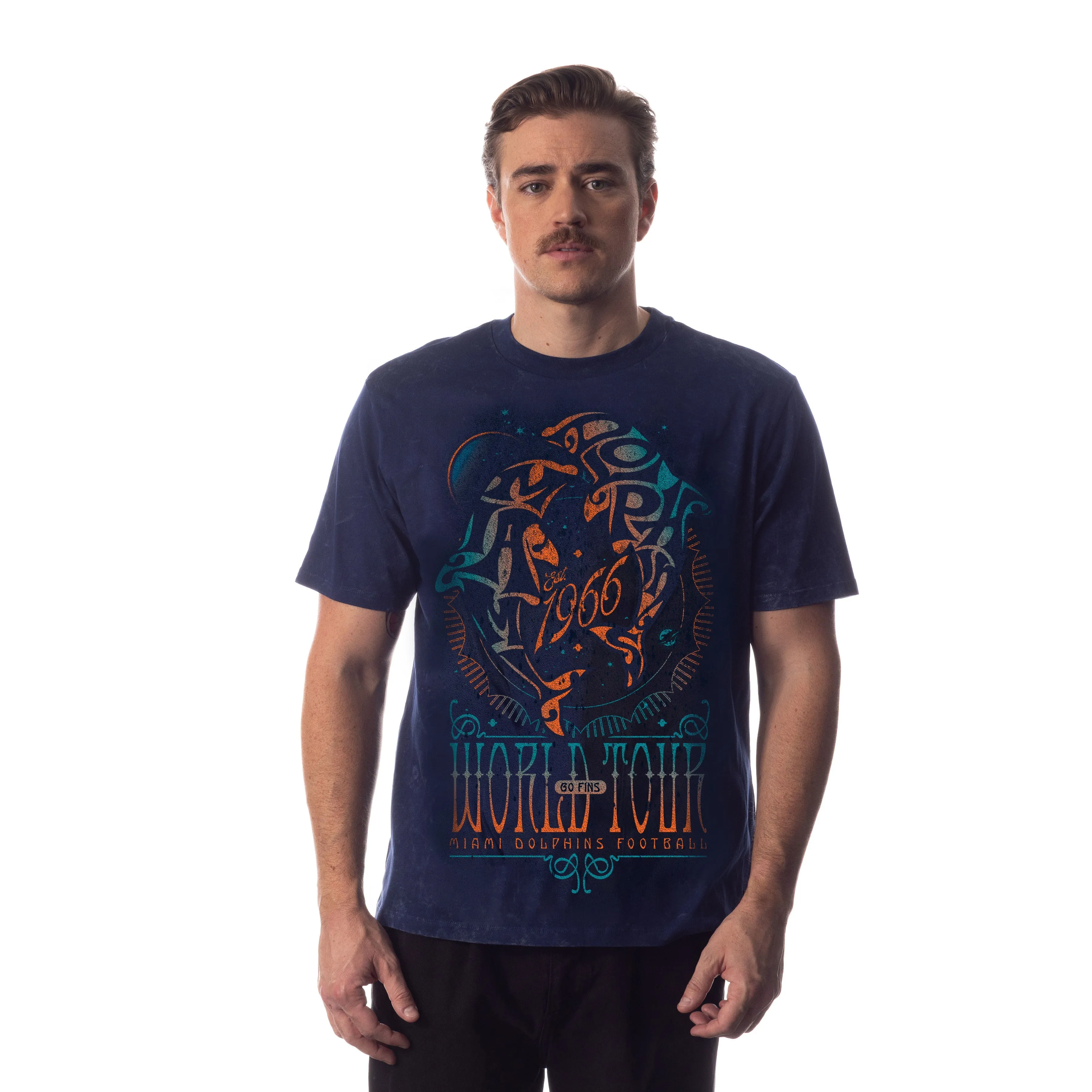 Miami Dolphins Unisex 2023 Tour Band Tee - Navy