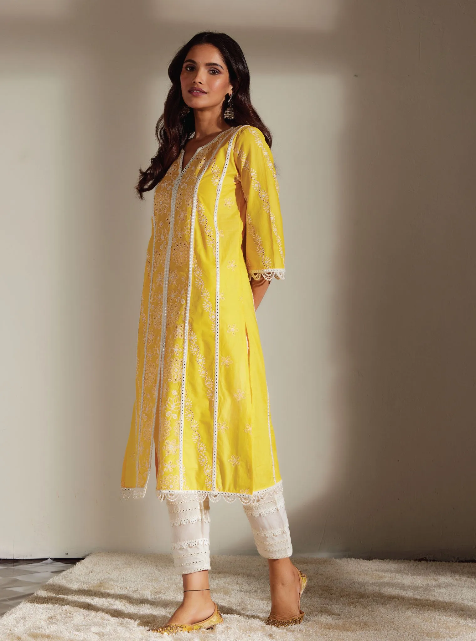 Mulmul Cotton Cara Mango Kurta