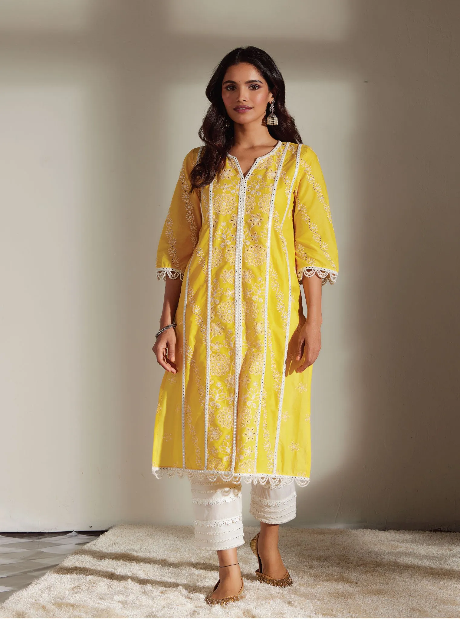 Mulmul Cotton Cara Mango Kurta