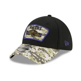 NFL Baltimore Ravens 2021 Salute To Service 39thirty Cap